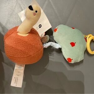 Cloud Island Apple Small Handheld Interactive Pull Toy for infant Baby NWT